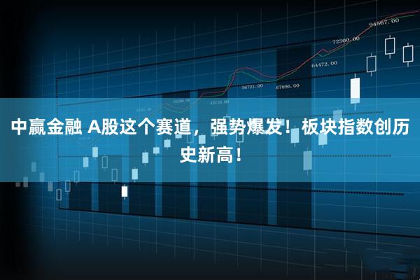 中赢金融 A股这个赛道，强势爆发！板块指数创历史新高！